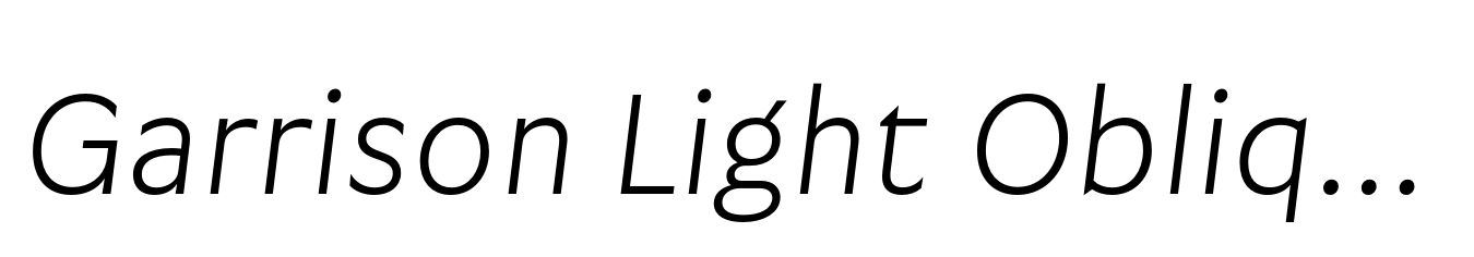 Garrison Light Oblique
